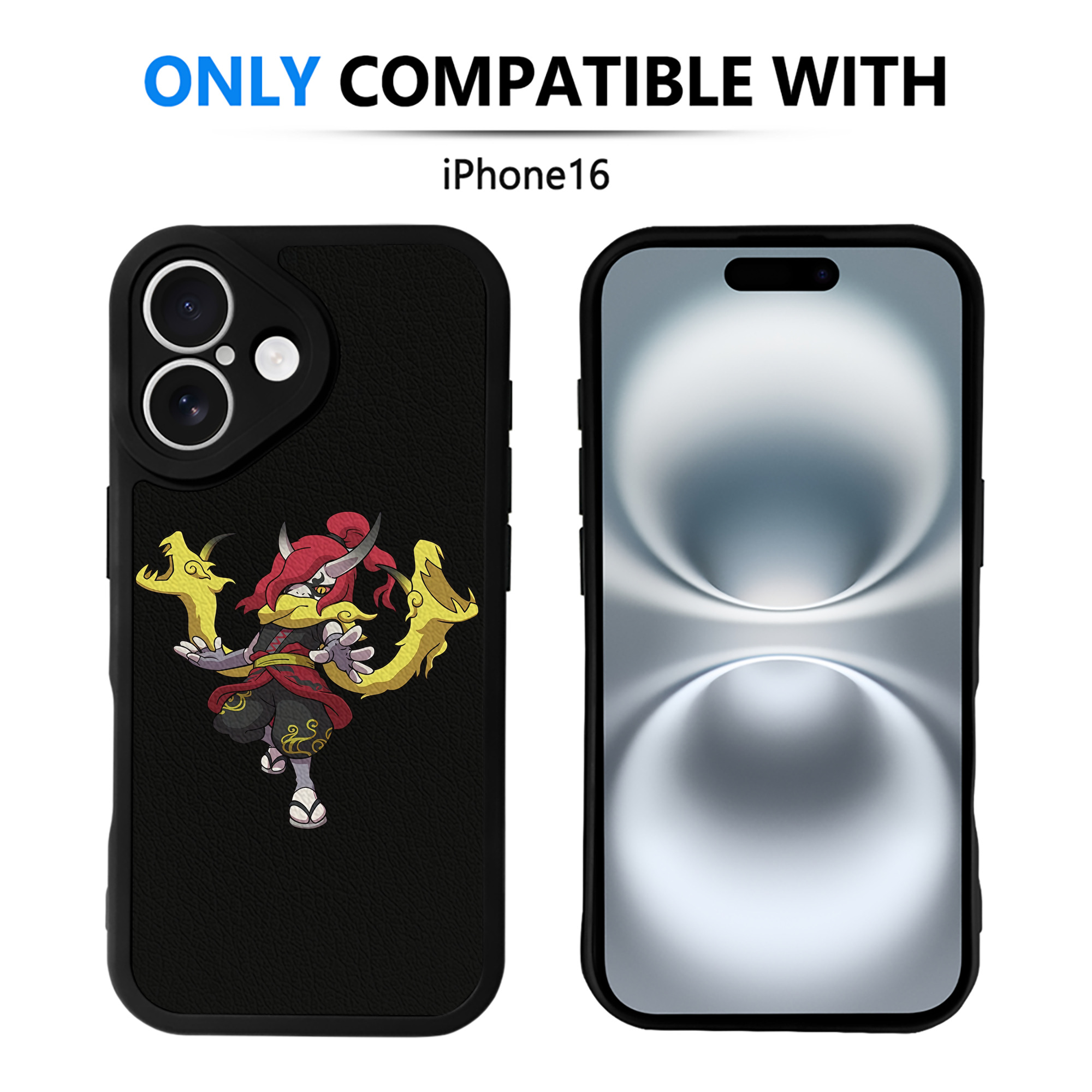 （画像用） 妖怪ウォッチ Yo-kai Watch 【iPhone 16シリーズ対応】シリコンスマホケース（レザー調） 材質：シリコン
